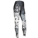 CHRLEISURE Women Digital Printing Leggings Workout Leggings High Waist Push Up Leggins Mujer Fitness Leggings Women'S Pants