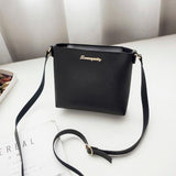 Solid Zipper Handbag