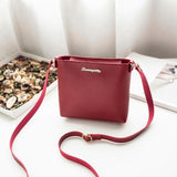 Solid Zipper Handbag
