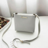 Solid Zipper Handbag
