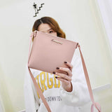 Solid Zipper Handbag